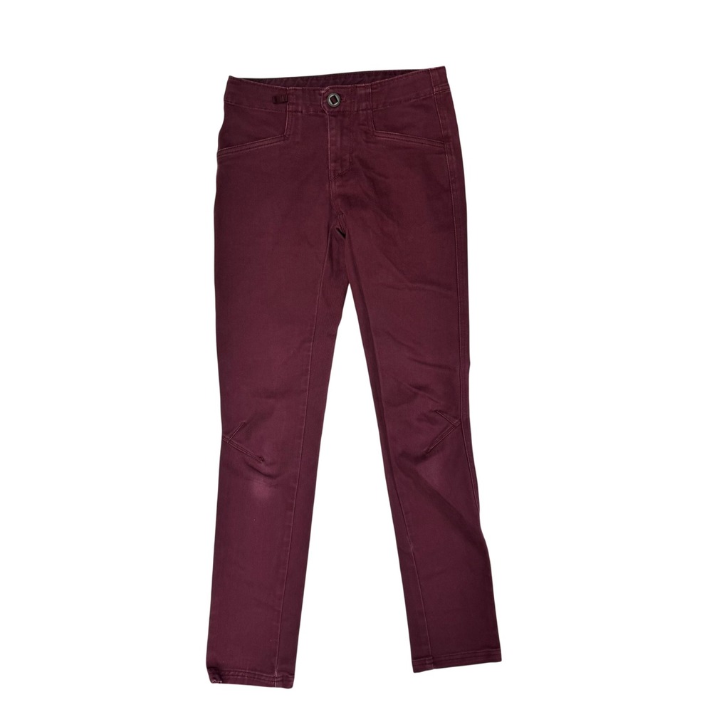 Patagonia Escala Rock Pants Womens 0 Burgundy Dark Currant Climbing Pant